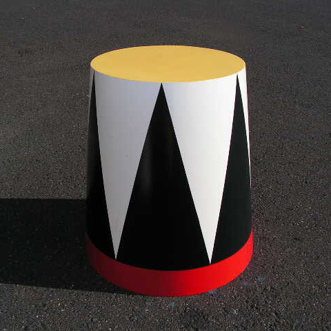 PLINTH, Circus - Tall Black & White 60 Dia x 72cm H